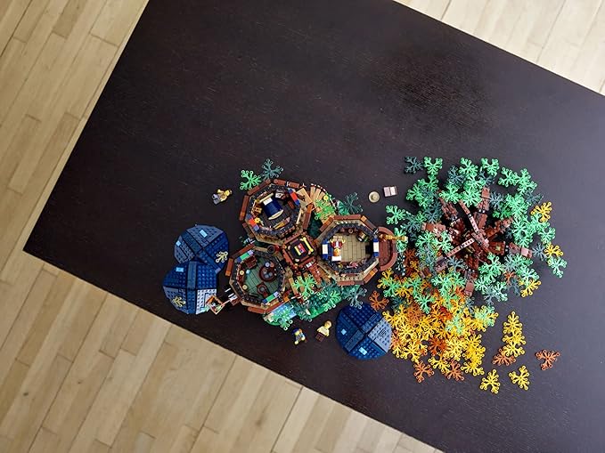 LEGO Ideas Tree House 21318 Model Construction Set for 16 Plus Year Olds with 3 Cabins Interchangeable Leaves Minifigures and a Bird Figure