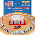 Pegs and Jokers Board Game - Strategic Fun Engaging and Portable - Play with Family and Friends - Easy to Learn - Travel-Friendly - with Horse-Head Peg and Deck of Cards 2-10 Players