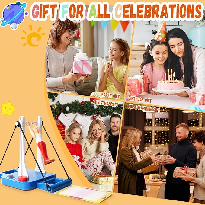Gymnastics Challenge Game - Fun &amp Challenging Toy for Girls &amp Boys Ages 8+ and Adult Ideal Table Game for Active Kids - Develop Skills &amp Strengthen Bonds with Family and Friends