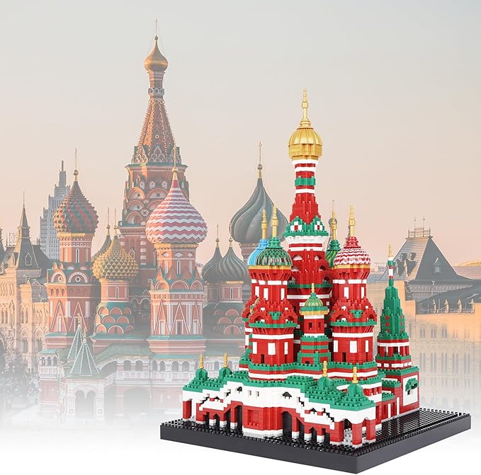 Building Block Set Saint Basil's Cathedral Architecture Model Micro Mini Blocks Educational Mini Blocks 4300 PCS