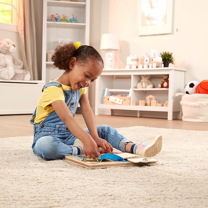 Melissa &amp Doug Locks and Latches Board Wooden Educational Toy