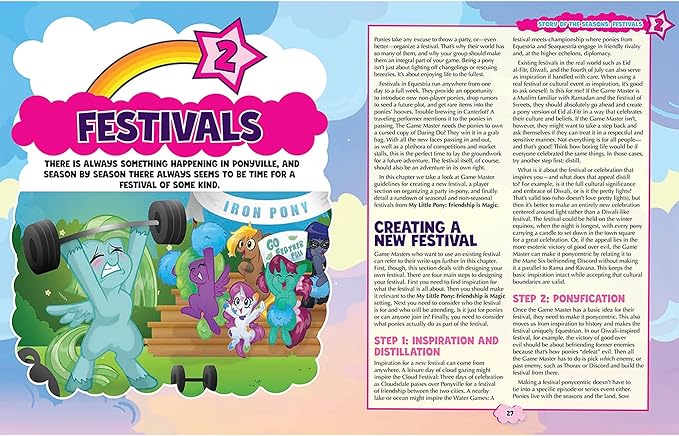 Renegade Game Studios My Little Pony RPG Seasonal Adventures Expansion Hardcover Sourcebook Book