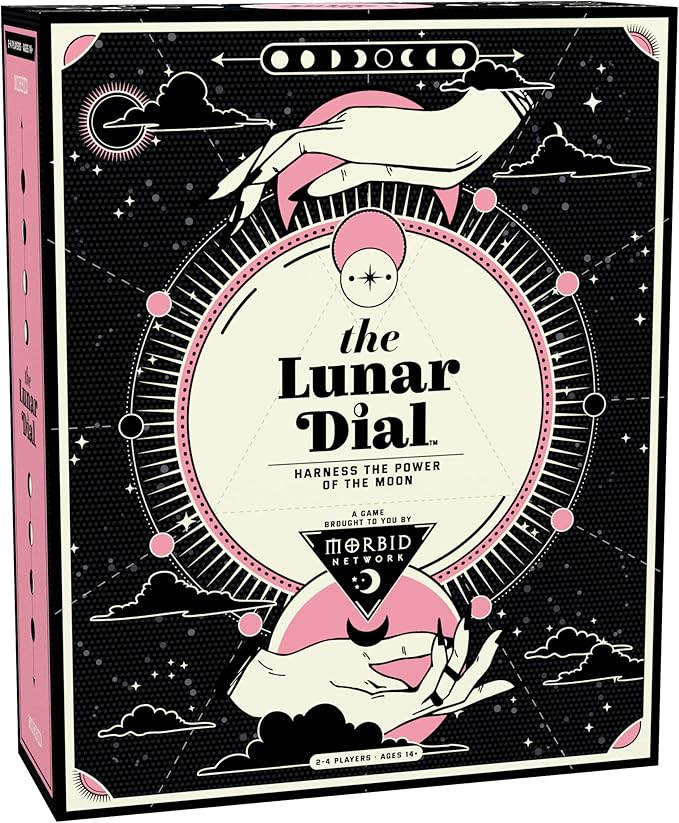 Morbid The Lunar Dial Game - Alter The Phases of The Moon Strategy Game Based on True Crime Podcast Morbid 2-4 Players Age 14 and Up