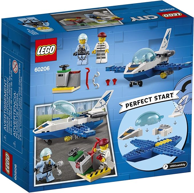 LEGO City Sky Police Jet Patrol 60206 Building Kit (54 Pieces)