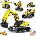 5 in 1 Building Toys STEM Robotics Kit 430 PCS Blocks RC Robot Erector Sets APP &amp Remote Control Excavator Science Kits for Kids Age 6 7 8 9 10 11 12-14 DIY Educational Gift for Boys &amp Girl
