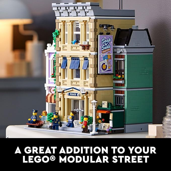 LEGO Police Station 10278 Building Kit A Highly Detailed Displayable Model for Adults New 2021 (2923 Pieces)