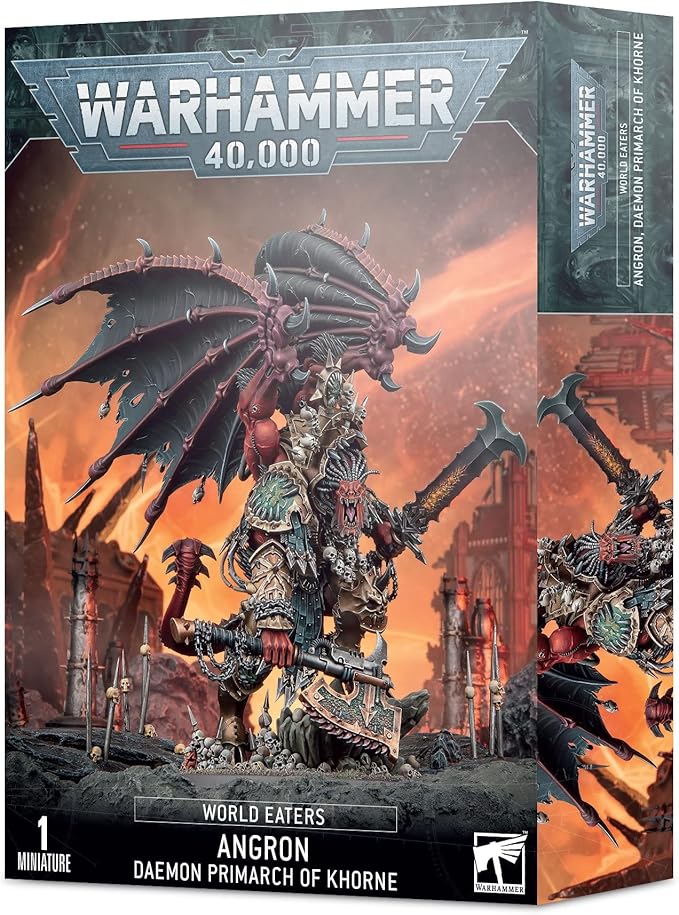 Games Workshop Warhammer 40k - Space Marine Chaos World Eaters Angron Primark Demon of Khorne