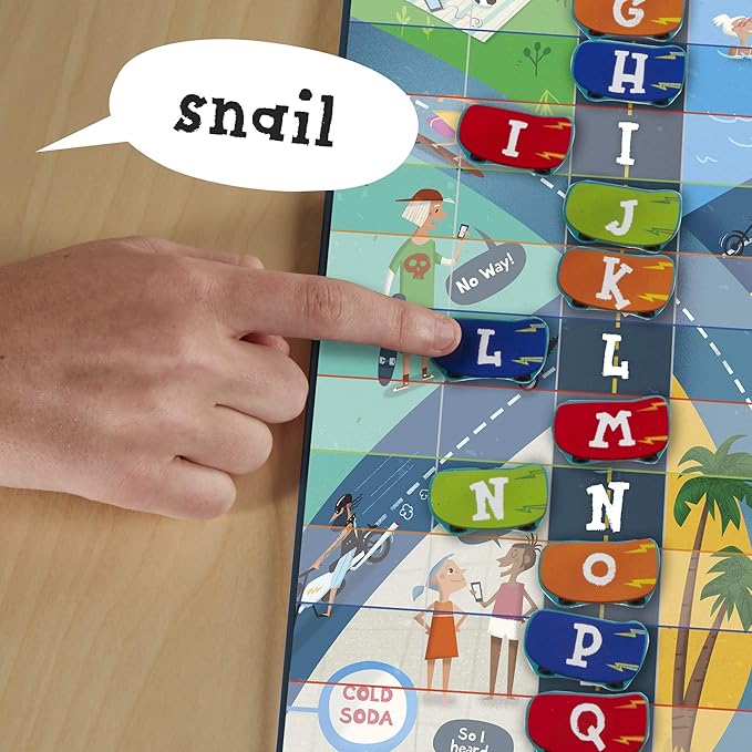 Educational Insights Word on the Street Junior - Family Board Games for Kids and Adults Word Game to Teach Vocabulary and Spelling  Fast-Paced Kids Games for Family Game Night