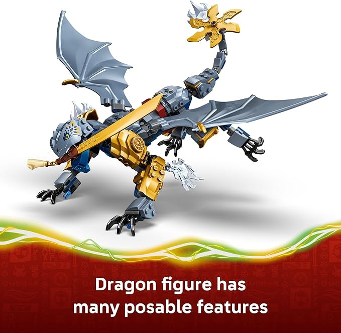 LEGO NINJAGO Ninja Dragon Riyu’s Battle Building Toy for Boys &amp Girls - Ninja Poseable Dragon Toy Playset for Kids Ages 7+ - Includes 4 Minifigures for Pretend Play - Gift Idea for Birthdays - 71