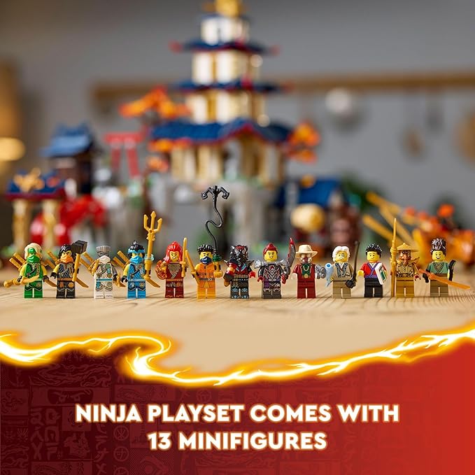 LEGO NINJAGO Tournament Temple City Building Toy for Teen Boys &amp Girls Ages 14+ Great for Dragons Rising Fans Who Enjoy Model Building Sets and NINJAGO Toys - 71814