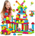 Contixo 144 pcs Bristle Shape 3D STEM Building Toys Construction Learning Stacking Educational Block Creativity Beyond Imagination Inspirational Safe &amp Durable Recreational Toy for Kids Ages