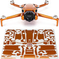 WRAPGRADE Skin Stickers Compatible with DJI Mini 4 Pro | Full Wrap (Butterfly Copper)