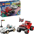 LEGO Sonic The Hedgehog Silver’s Car vs. Knuckles’ Monster Truck Building Toy for Boys &amp Girls - Racing Playset W/Silver &amp Knuckles Minifigures for Kids Ages 8+ - Gift Idea for Birthdays - 77