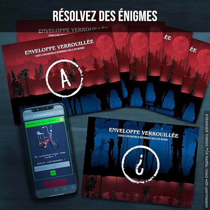 PROFILER - The Shadows of Hawkins - Board Game Escape Game - Immersive and Collaborative Investigation Game 1-6 Players (Français)