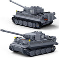 General Jim's Military Brick Building Set - WW2 German Army King Tiger Tank Building Blocks Model Set for Military World War 2 Military and Brick Building Enthusiastsforall Building Levels