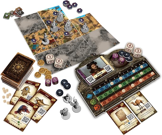 Destinies Sea of Sand Board Game Expansion - Immersive Storytelling and Adventure for Tabletop Enthusiasts Ages 14+ 1-3 Players 120-150 Minute Playtime Made by Lucky Duck Games