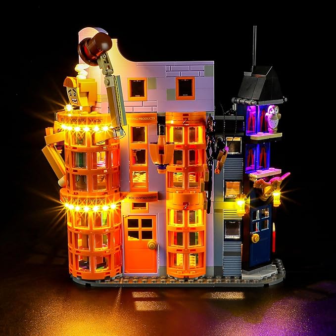 BRIKSMAX Led Lighting Kit for LEGO-76422 Diagon Alley: Weasleys' Wizard Wheezes - Compatible with Lego Harry Potter Building Blocks Model- Not Include Lego Set
