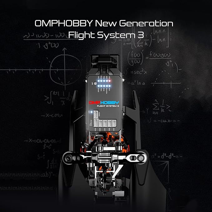 OMPHOBBY M2 EVO MK2 Ready To Fly RC Helicopter Outdoor Dual Brushless Motors Direct-Drive 6CH Remote Control Helicopters for Adults 3D RC Plane with Remote Control Mini Drone RTF Red