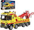Reobrix Tow Truck Building Blocks 22012 Adult Construction Vehicle Model Kit Mechanical Rescue Vehicle RC Crane Toys with Multi-Function Switches Gifts for Adult 1794 Pieces
