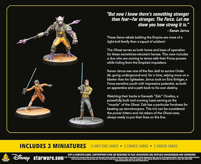 Atomic Mass Games Star Wars Shatterpoint Stronger Than Fear Squad Pack - Tabletop Miniatures Game Strategy Game for Kids and Adults Ages 14+ 2 Players 90 Minute Playtime Atomic Mass Games