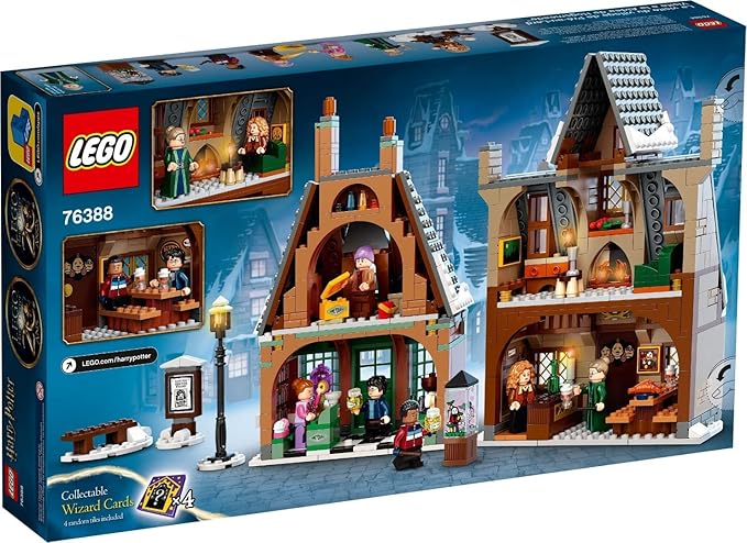 76388 Harry Potter Visita a la Aldea de Hogsmeade Tres Escobas Set de Construcción Juguete 20 Aniversario con Mini Figura Dorada Ron Weasley