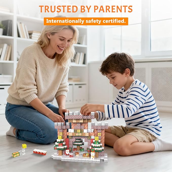 Vdealen 300 PCS Magnetic Blocks-Magnetic Building Blocks Stacking Magnetic Cubes Toy for Kids STEM Montessori Sensory Toys for Boys and Girls Age 3 4 5 6 7 8 9 10 11 12 Christmas Birthday Gift
