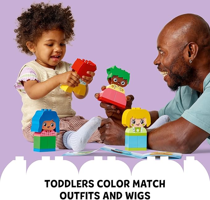 LEGO DUPLO My First Big Feelings &amp Emotions Interactive Toy Colored Building Bricks and 4 Characters Social and Emotional Play for Preschoolers 1 Year Old and Up 10415