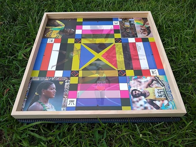 Jamaican Ludo Legendary Athletes Edition – 24x24 Oversized Board Game | Celebrating Jamaica’s Sports Icons | Fun Multi-Player Entertainment for Family Game Night | Ludi Ludy Loodi | Gift Idea