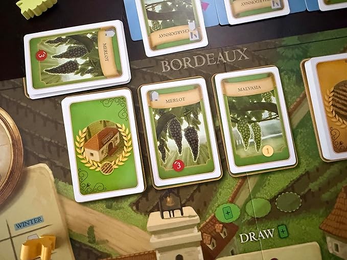 Stonemaier Games: Viticulture: Bordeaux Expansion by Jamey Stegmaier | Add to Viticulture (Base Game) | A New Board Featuring Updated Graphics Layout and New Mechanism | 1-6 Players 90 Mins