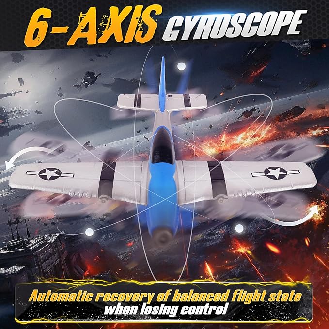 BEZGAR RC Plane Drones for Kids 6-axis Gyro Remote Control Airplane RC Helicopter Easy Control for Beginners Toys