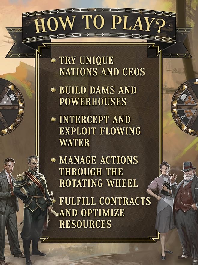 CrowD Games | Barrage: Base Game | 1-4 Players | Ages 14 and up | Strategy Board Game | Worker Placement | Engine Building | Network and Route Building | 60-120 min Playtime