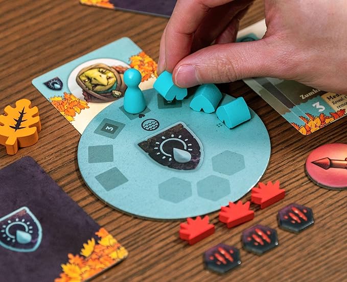 Outlandish Games: Defenders of The Wild - Fantasy Area Control Board Game Card Driven Co-Op Game of Animals Against Machines Age 14+ 1-4 Players