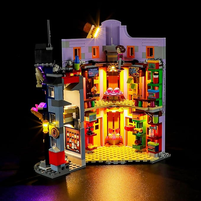 BRIKSMAX Led Lighting Kit for LEGO-76422 Diagon Alley: Weasleys' Wizard Wheezes - Compatible with Lego Harry Potter Building Blocks Model- Not Include Lego Set