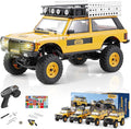 BEEZRC FMS 1/24 RC Crawler RTR FCX24M Land Rover Family Camel Trophy Edition Licensed RC Model 4WD RC Rock Truck 2.4Ghz Hobby Grade RC Car Model Mini Off Road Vehicle with Battery (Range Rover)