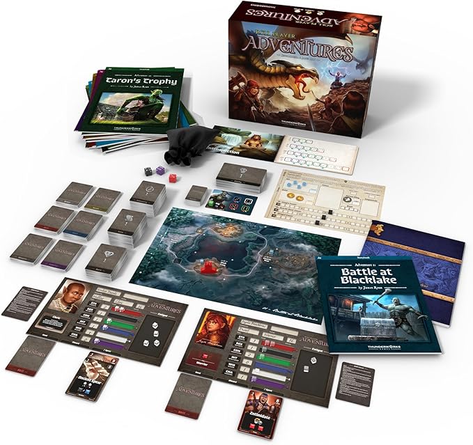 Roll Player Adventures Board Game | Cooperative Storybook Fantasy Adventure Campaign | Choose Your Path Strategy Dice Game | 95-150 Minutes per Chapter 1-4 Players Ages 14+ by Thunderworks Games