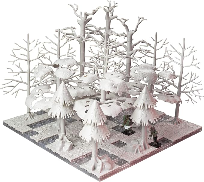 Monster Adventure Terrain 3D Dungeon Interchangeable Builder System - 91pc PAINTABLE Forest Tree Set- Build Modular Worlds in a Snap &amp Elevate Your Campaign- Compatible with DND Dungeons &amp Dra