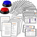 Halloween Party Friendly Feud Game with 2 Answer Buzzers Team Building Feud Cards for Holiday Game Night Fun Trivia Quiz for Groups Office Class