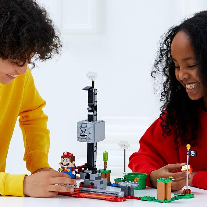 LEGO Super Mario Thwomp Drop Expansion Set 71376 Building Kit Collectible Playset for Creative Kids to Add New Levels to Their Super Mario Starter Course (71360) Set (393 Pieces)