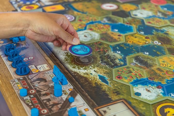 Stonemaier Games: Scythe Modular Board | Change The Map and Faction Locations to Add Variability to Game Set Up | Add to Scythe (Base Game) | 1-7 Players