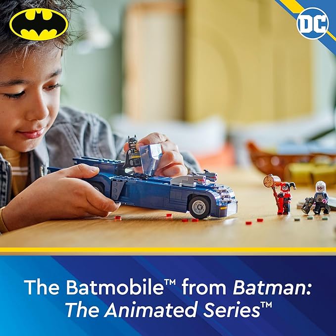 LEGO DC Batman : Batman with The Batmobile vs. Harley Quinn &amp Mr. Freeze Building Toy - Pretend Play Toy for Boys &amp Girls Ages 8+ Years - Gift for Christmas - 76274