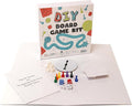 DIY Board Game Kit - Make Your Own Board Game Kit with Double-Sided Blank Game Board Blank Box Game Pieces and Accessories