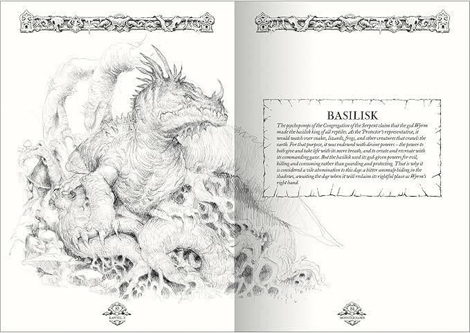 Free League Forbidden Lands: Book of Beasts - Hardcover Expansion RPG Book Free League Publishing A Beastiary You Can Play Murderous Monsters &amp Lethal Encounters Role Playing Game