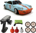 YUCT LDRC 1/18 RWD RC Drift Car with Gyro - Proportional Throttle Steering Metal Drive Shaft Independent Suspension &amp Alloy Shell Drift Cars for Adults (LD1898 Blue)
