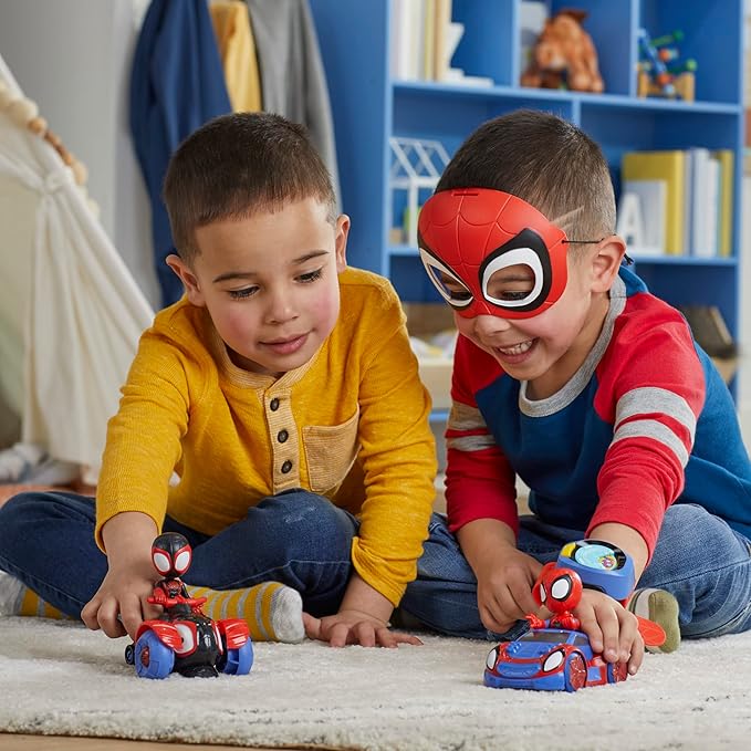 Spidey and his Amazing Friends Super Spidey Set Role Play Toys Toy Car Set Marvel Spider-Man Mask Great for Kids 3+ Years (Amazon Exclusive)