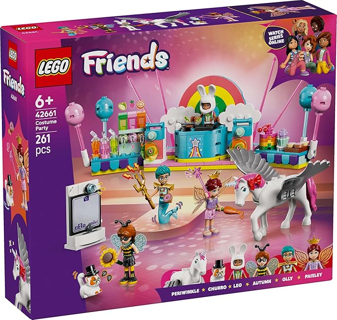 Lego Friends Unicorn Fairy Cosplay Party Toy Birthday Toy for Girls Boys Age 6 7 8 9 Pretend Play Mother Father 42661