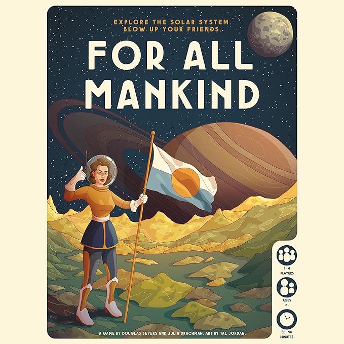 For All Mankind - Board Game -Strategy Game - Space Exploration Game 1-4 Players Ages 14 and up
