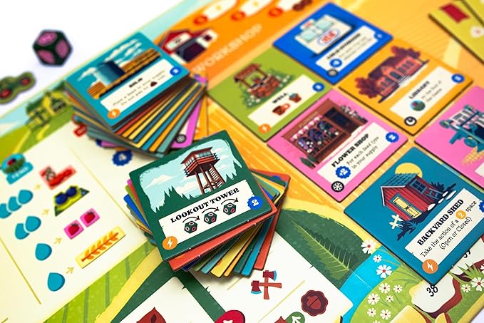 Keymaster Games Harvest | Strategy Board Game for Adults Families and Couples | Cozy Farming Experience | Easy-to-Learn | Quick 60-Minute Play for Game Night or Solo Challenge