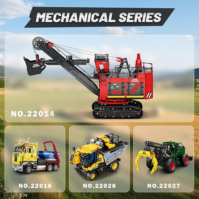 Reobrix RC Excavator Building Blocks Set 22014 Power Shovel Vehicle Model Kit APP &amp Remote Control Construction Toy Gifts for Adult Boys Girls Kids 14+ (2688PCS)