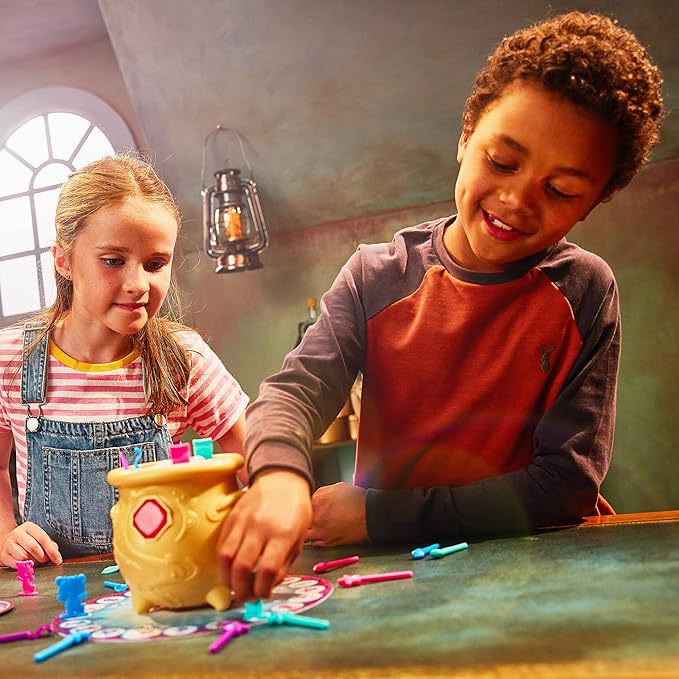 Moose Toys Magic Mixies Potion Game Place The Magic Ingredients Into The Cauldron and Make The Mixie Pop Up to Win