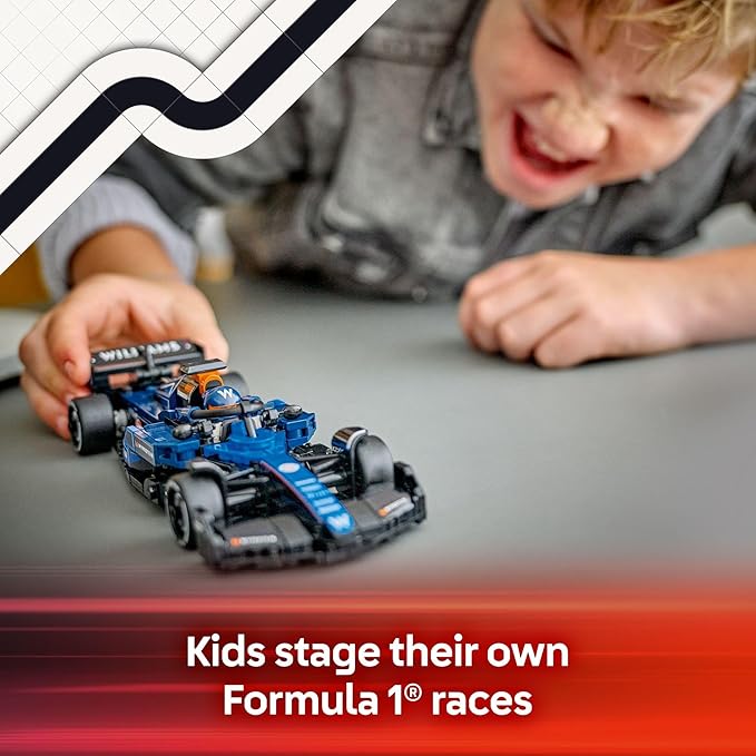 LEGO Speed Champions Williams Racing FW46 F1 Race Car Toy - Building Set for Kids Boys &amp Girls Ages 10+ - Toy Car for F1 Fans - Gift Idea for Birthday - 77249